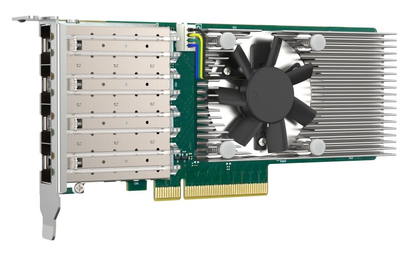 QNAP QXG-25G4SF-BCM, 4x25GbE SFP28, PCIe 4.0x8 - obrázek produktu