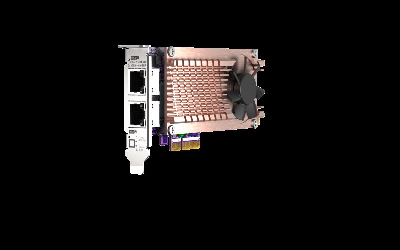 QNAP QM2 series, 2 x PCIe 2280 M.2 SSD slots, PCIe Gen3 x 4 , 2 x  Intel I225LM 2.5GbE NBASE-T port - obrázek č. 1