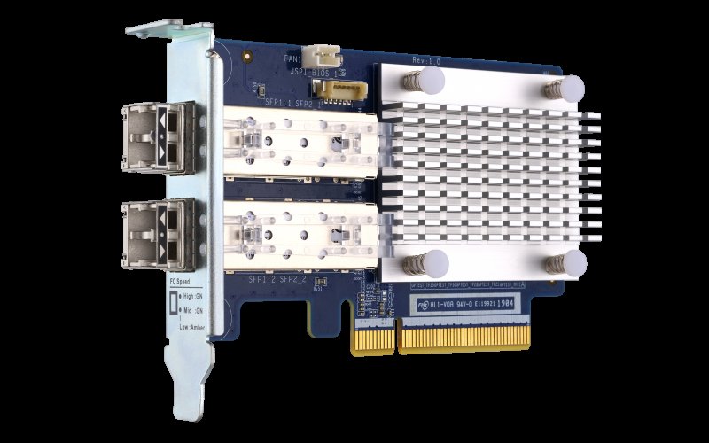 QNAP rozšiřující karta QXP-16G2FC (2x 16Gbps Fibre Channel porty, PCIe Gen3 x8) - obrázek produktu
