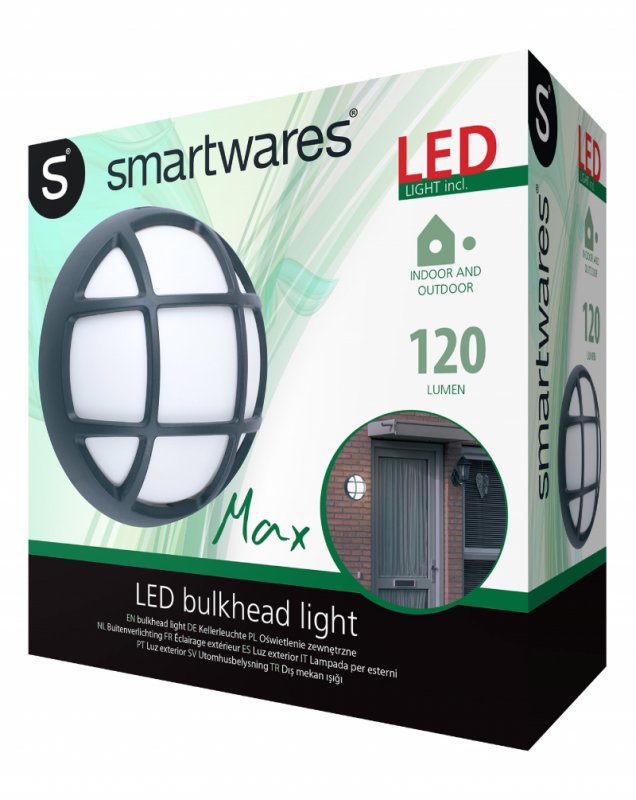 LED Venkovní Nástěnné Svítidlo 4 W 120 lm Černá - obrázek č. 3
