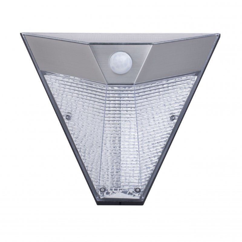 Solární Nástěnné Svítidlo LED Stříbrná - obrázek č. 2