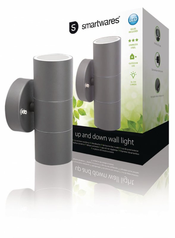 LED Venkovní Nástěnné Svítidlo 3 W 230 lm Tmavě šedá - obrázek produktu
