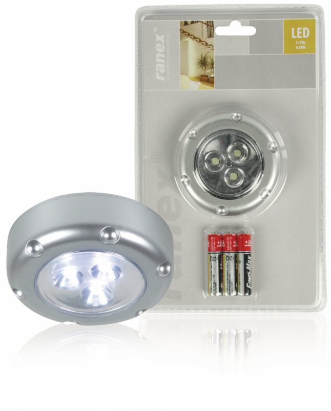 LED Dotyková Lampa 3 Stříbrná - obrázek č. 1