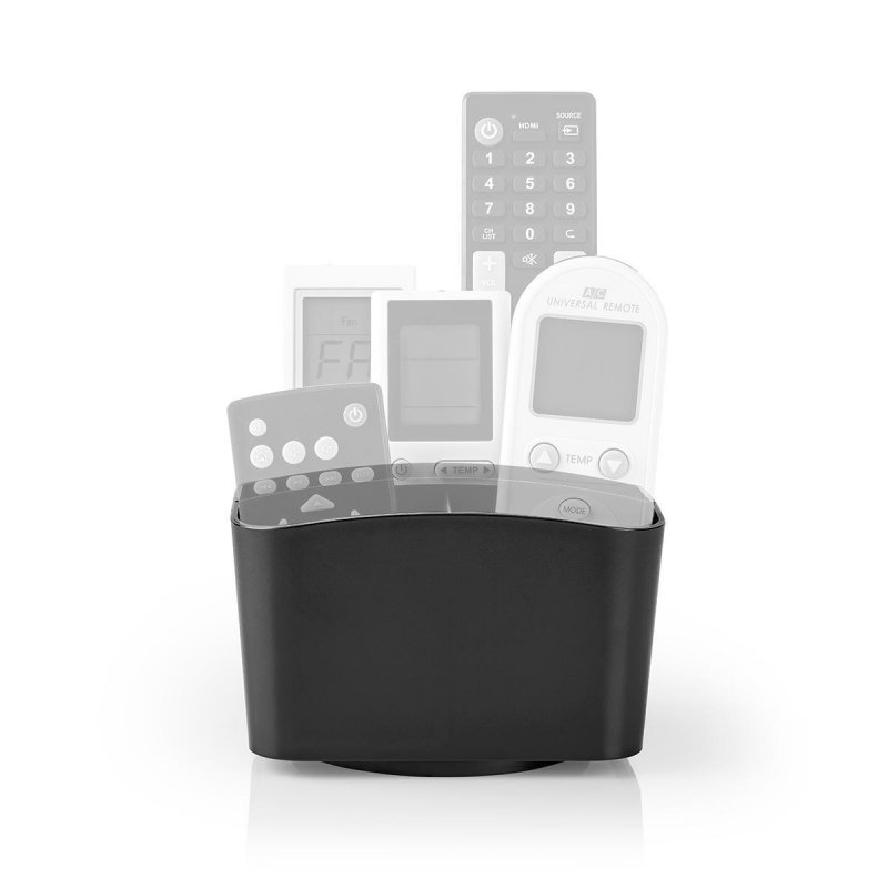 Remote Control Holder | 5 Přihrádky | Otočný | ABS | Černá - obrázek produktu