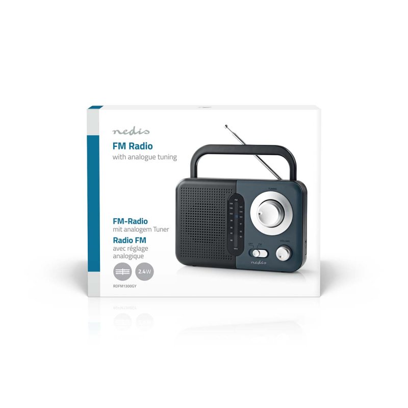 Přenosné FM rádio na baterie 2.4W - obrázek č. 5