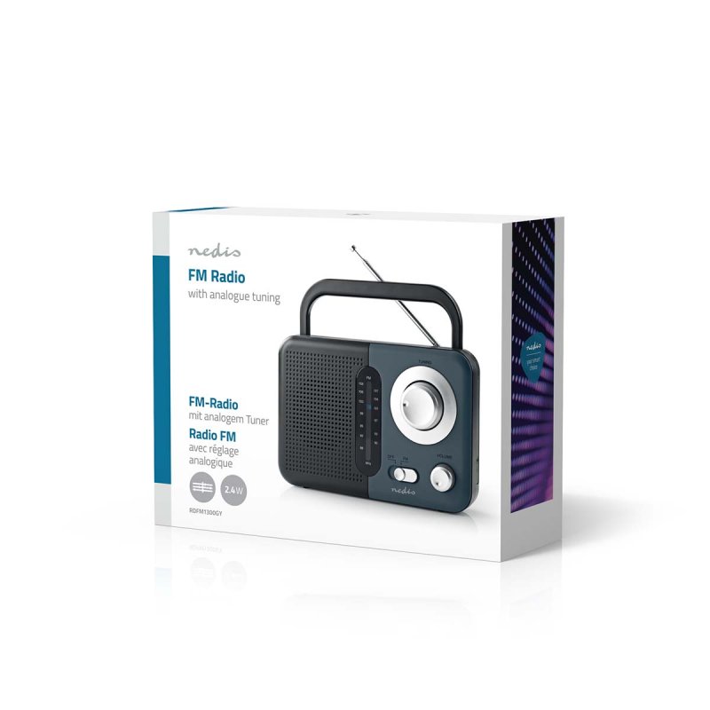 Přenosné FM rádio na baterie 2.4W - obrázek č. 6