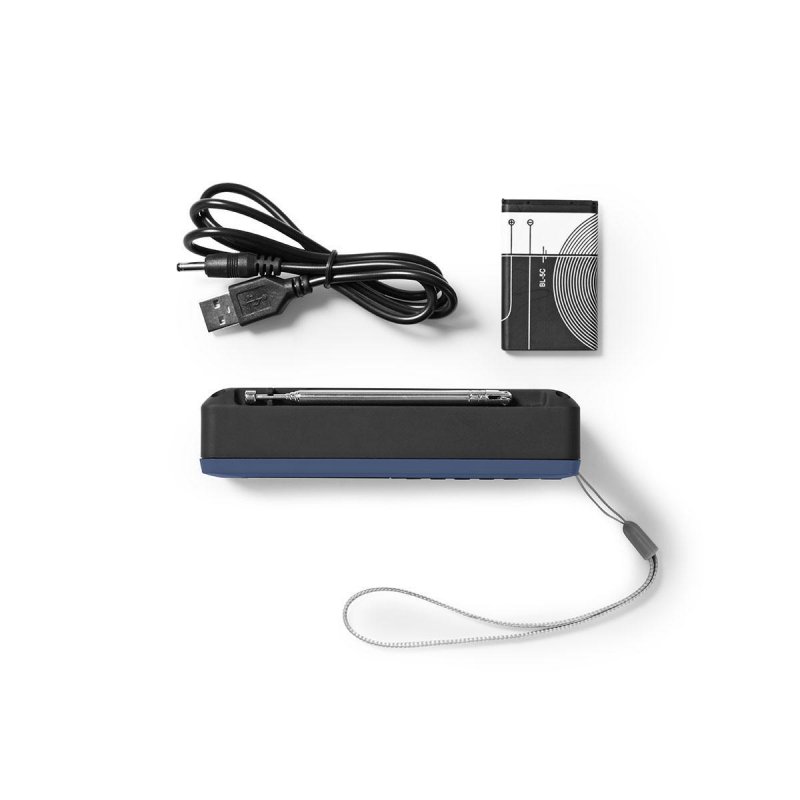 FM Rádio | 3,6 W | Port USB a Slot na microSD kartu | Černá / Modrá - obrázek č. 8