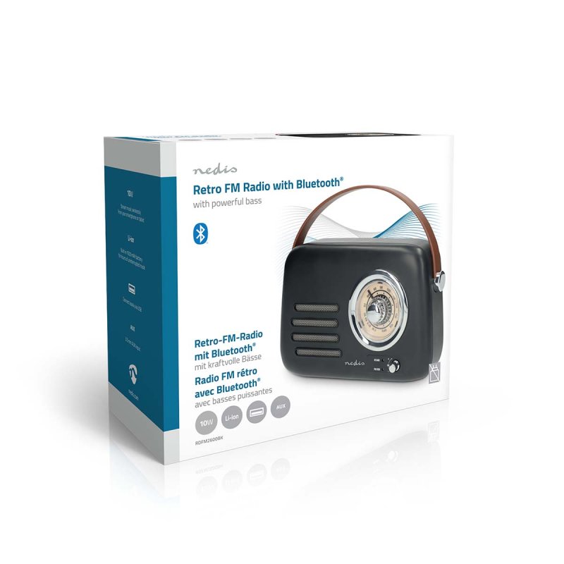 FM rádio | Přenosné Provedení  RDFM2600BK - obrázek č. 3