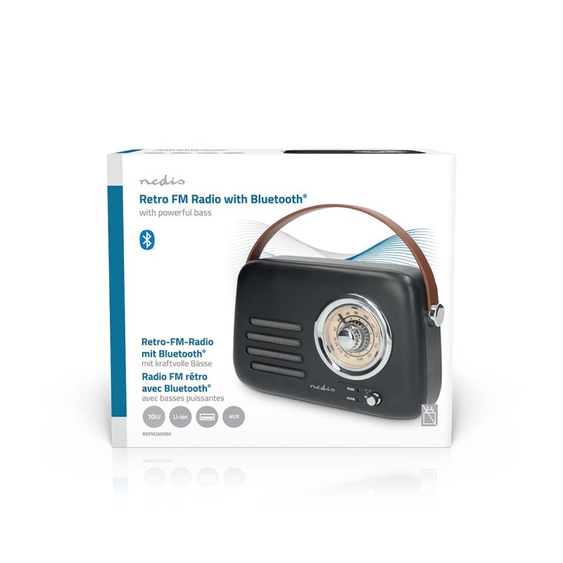 FM rádio | Přenosné Provedení  RDFM2600BK - obrázek č. 12