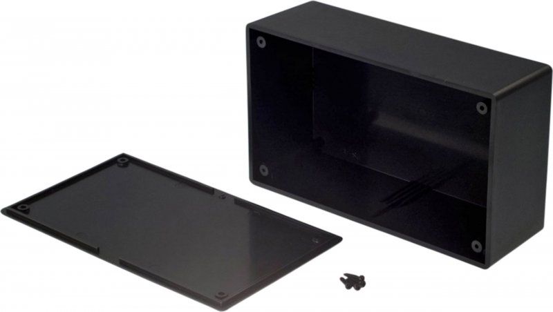 Plastová skříň 90 x 151 x 53.2 mm Černá ABS - obrázek produktu