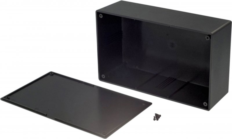 Plastová skříň 113 x 189 x 66.6 mm Černá ABS - obrázek produktu