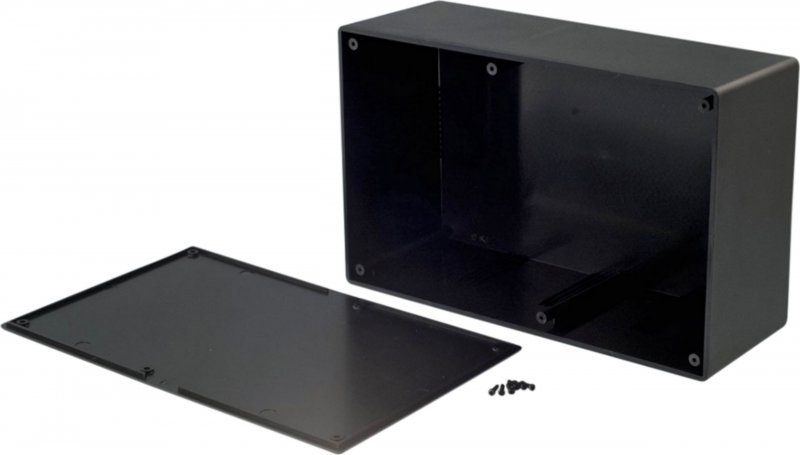 Plastová skříň 138 x 217 x 82.2 mm Černá ABS - obrázek produktu