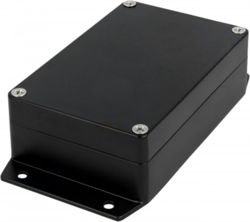 Kovová skříň, Černá, 80 x 125 x 40 mm, Slitina Hliníku / ADC12, IP 65 - obrázek produktu