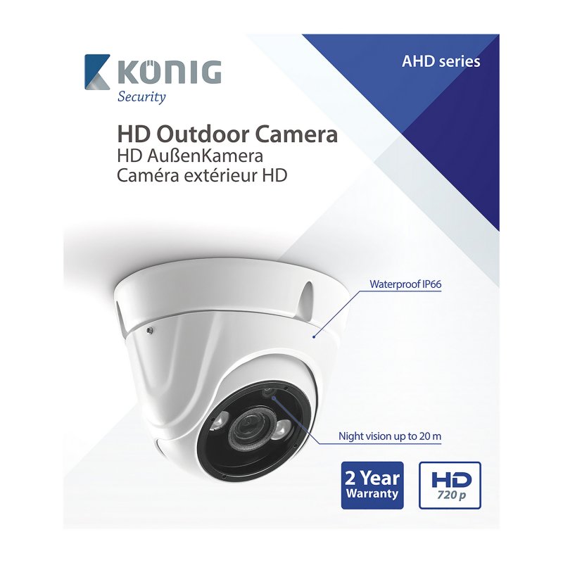 HD Kopulová CCTV kamera IP66 Bílá - obrázek č. 6