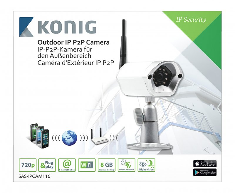 HD IP kamera Venkovní 720P Kov - obrázek č. 6