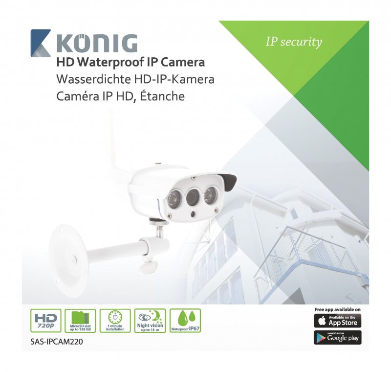 HD IP kamera 1280x720 Venkovní Bílá - obrázek č. 16