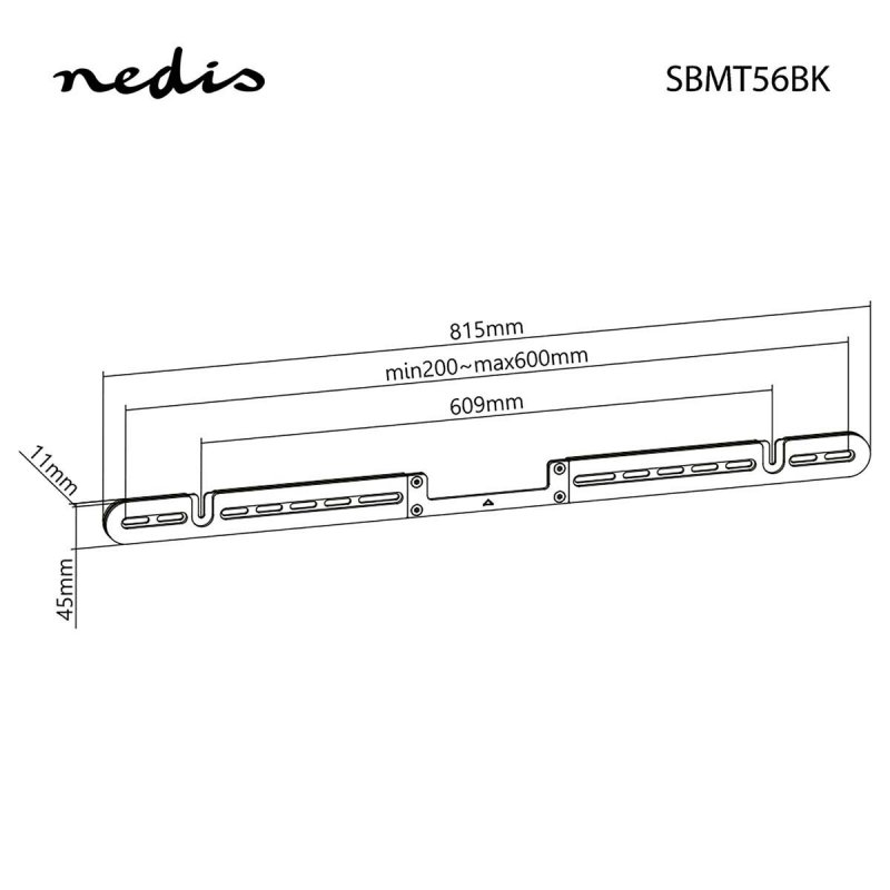 Držák Soundbaru | Kompatibilní s: Sonos® Arc™  SBMT56BK - obrázek č. 5