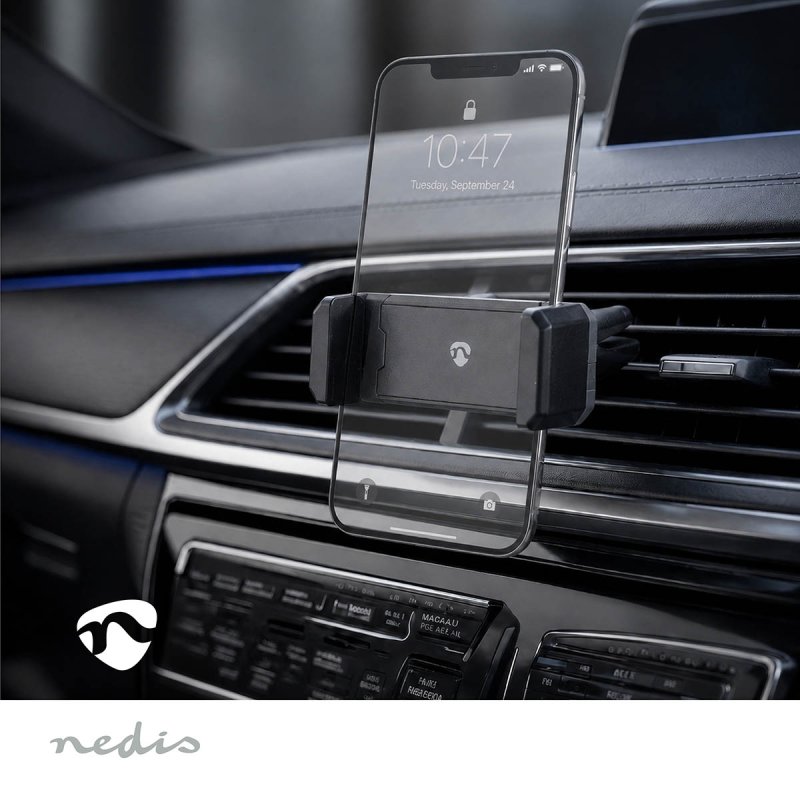 Držák Telefonu do Auta | Mřížka ventilátoru  SCMT075BK - obrázek č. 1