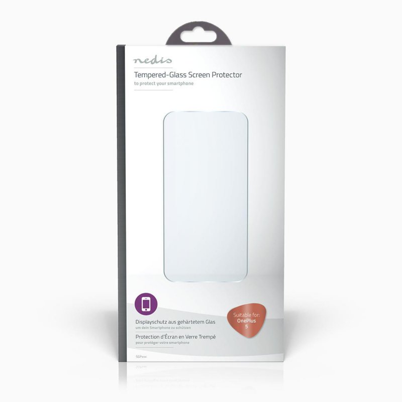 Screen Protector | Pro použití: OnePlus | OnePlus 5 | Použitelné s obalem | 2.5D Rounded Edge | 9 H - obrázek č. 1