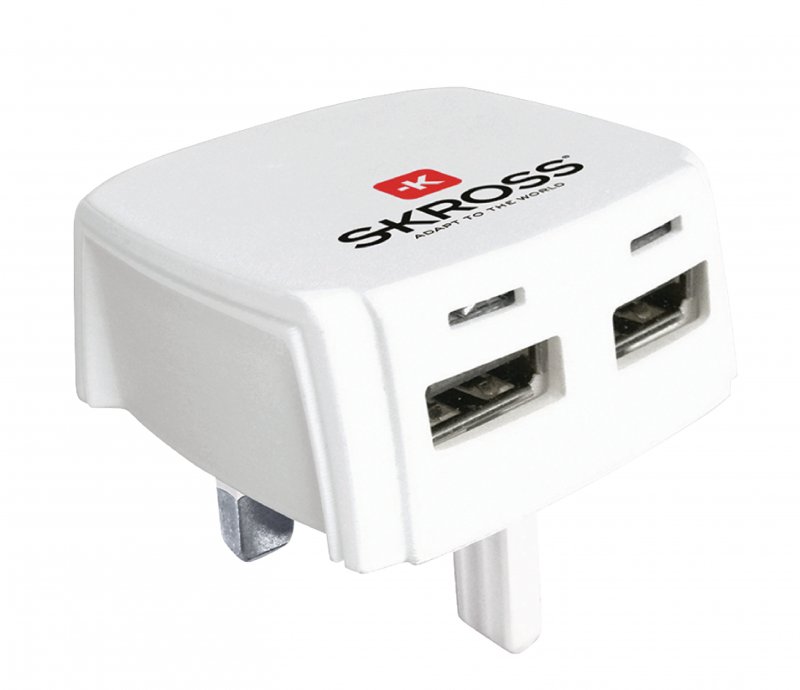 Cestovní Adaptér UK USB Nezemněný - obrázek produktu