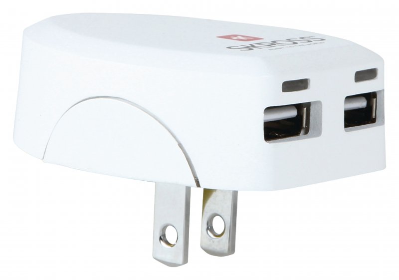 Cestovní Adaptér USA USB Nezemněný - obrázek č. 2