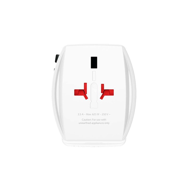 Cestovní adaptér 2pólový světový cestovní adaptér s integrovanou duální USB nabíječkou (1x USB C a 1x USB) 65 Watt Power Deliver - obrázek č. 2