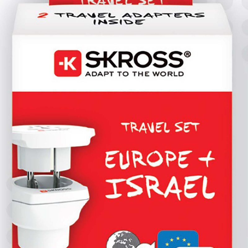 Cestovní Adaptér Combo - Svět-na-Izrael Zemněný SKR1500216E - obrázek č. 3
