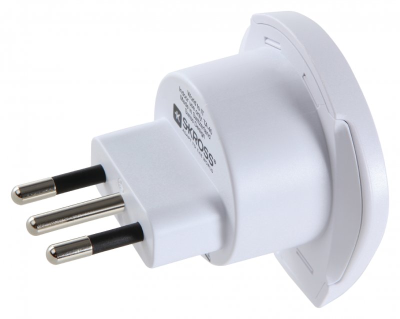  Travel Adapter World-to-Italy Earthed - obrázek č. 1