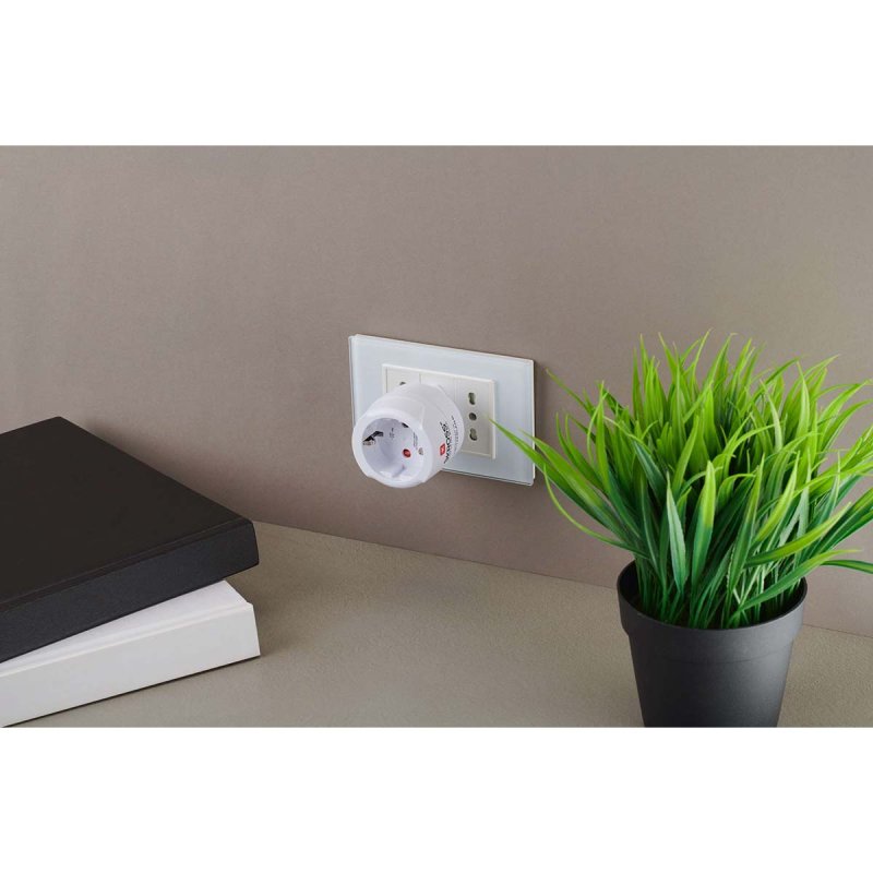 Cestovní adaptér Evropa - Švýcarsko + Itálie + Brazílie - Pro 2 a 3pólová zařízení (uzemnění nebo eurozástrčka) SKR1500272EC - obrázek č. 3