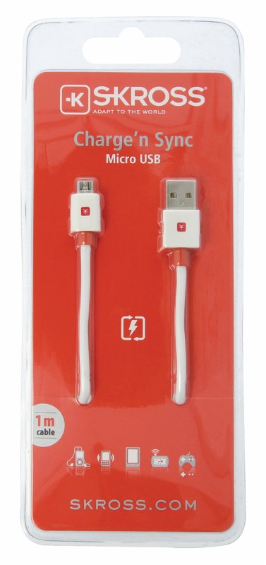 Kabel USB 2.0 USB A Zástrčka - USB Micro-B 1.00 m Bílá - obrázek č. 2