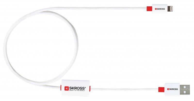 Synchronizační a Nabíjecí Kabel USB A Zástrčka - Apple Lightning 1.00 m Bílá - obrázek č. 1