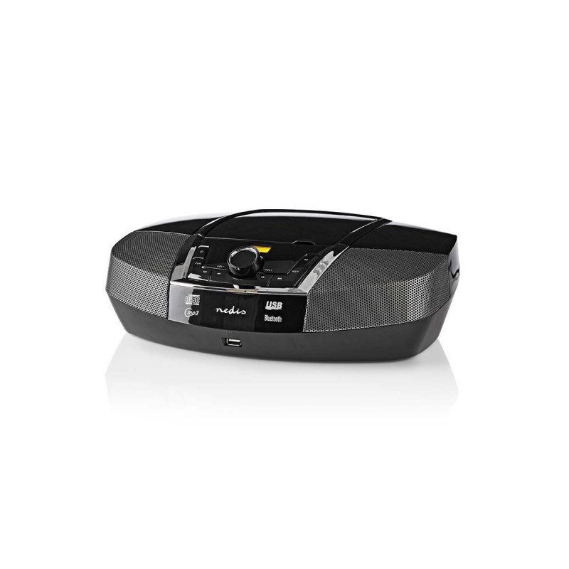 CD přehrávač Boombox | Napájení z baterie / Síťové napájení | Stereo | 12 W | Bluetooth® | FM | USB přehrávání | Držadlo | Černá - obrázek č. 8
