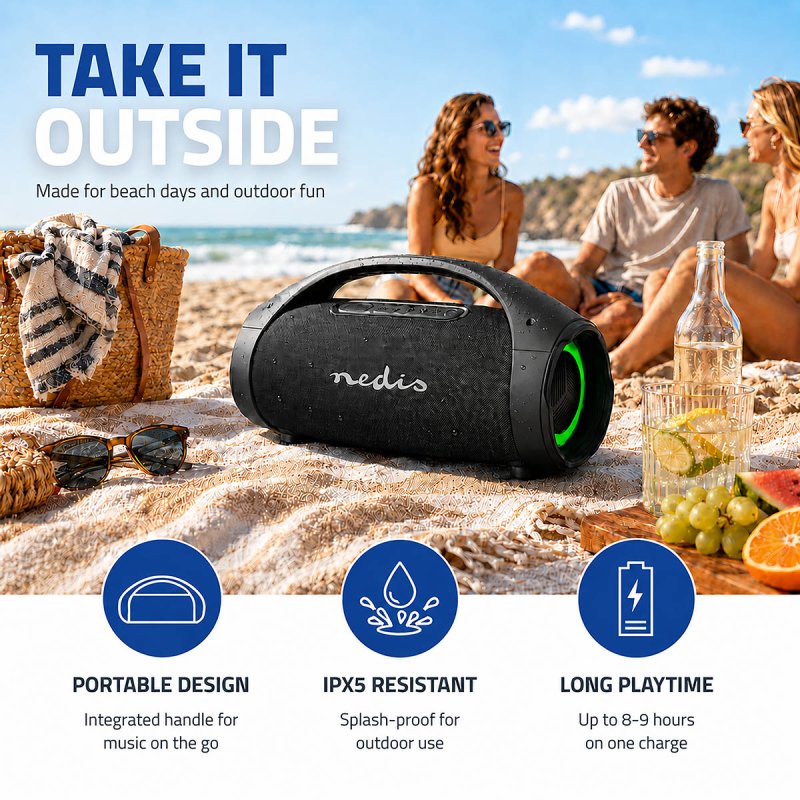 Bluetooth® Párty Přehrávač  SPBB415BK - obrázek č. 9