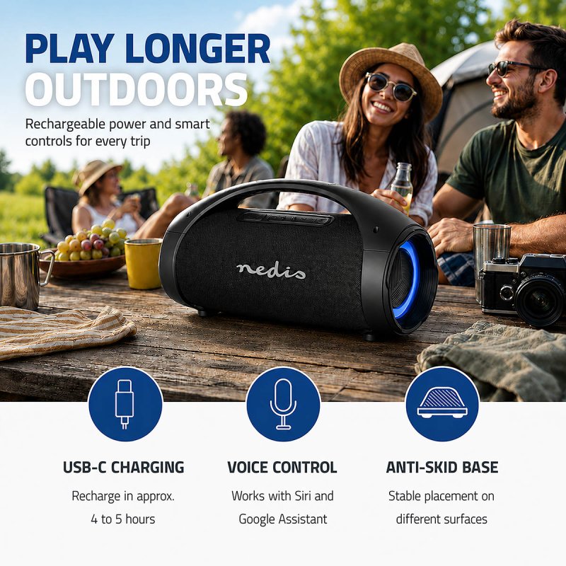 Bluetooth® Párty Přehrávač  SPBB415BK - obrázek č. 8