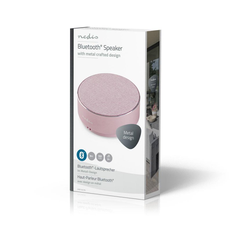 Bluetooth® Reproduktor | Doba přehrávání na baterie: Až 3 hodiny | Do ruky | 9 W | Stereo | Vestavěný mikrofon | Hliník - obrázek č. 6