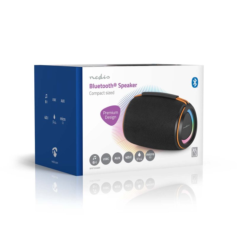 Bluetooth® Reproduktor | 360 min  SPBT2026BK - obrázek č. 4