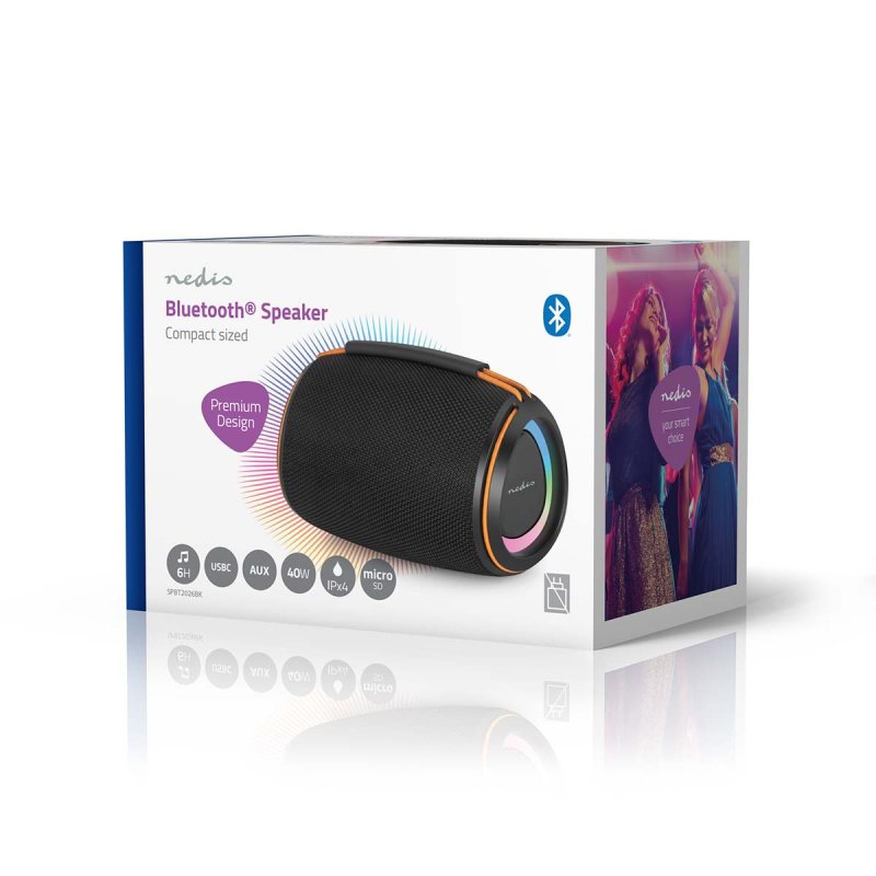 Bluetooth® Reproduktor | 360 min  SPBT2026BK - obrázek č. 3