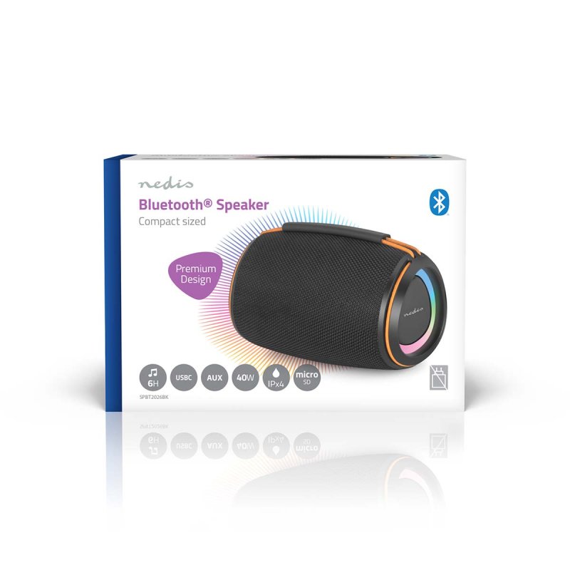 Bluetooth® Reproduktor | 360 min  SPBT2026BK - obrázek č. 2