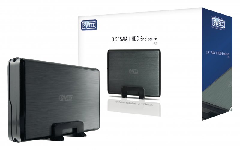 Boxy pro Pevné Disky 3.5 " SATA USB 2.0 Černá - obrázek č. 1