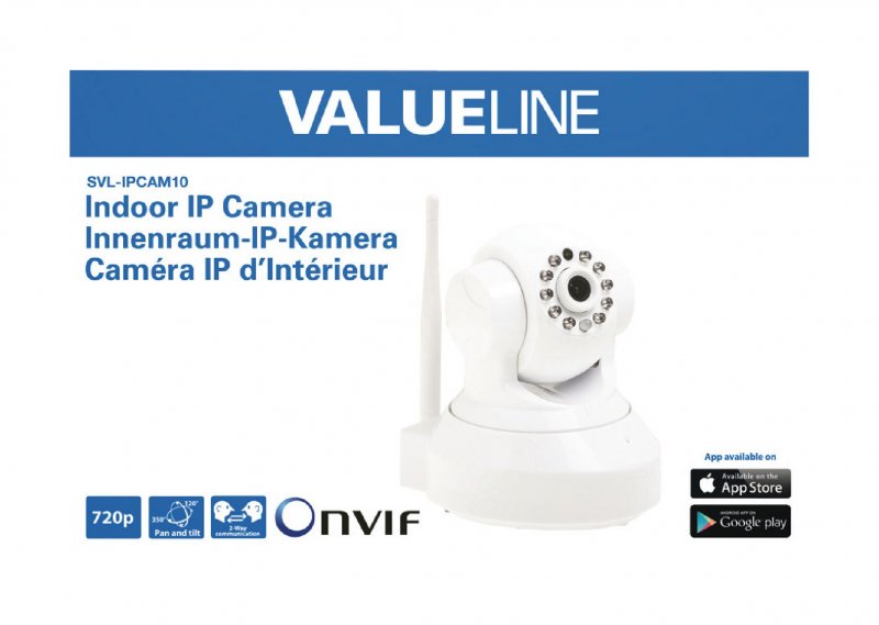 HD IP kamera s Náklonem a Natočením Interiér 720P Bílá - obrázek č. 5