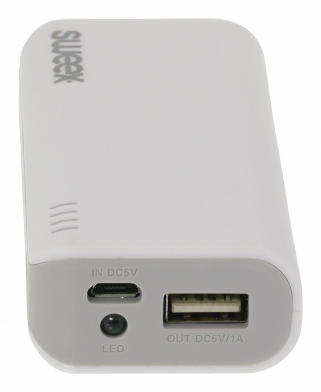 Přenosná Powerbanka Lithium-Ion 4000 mAh USB Bílá - obrázek č. 3