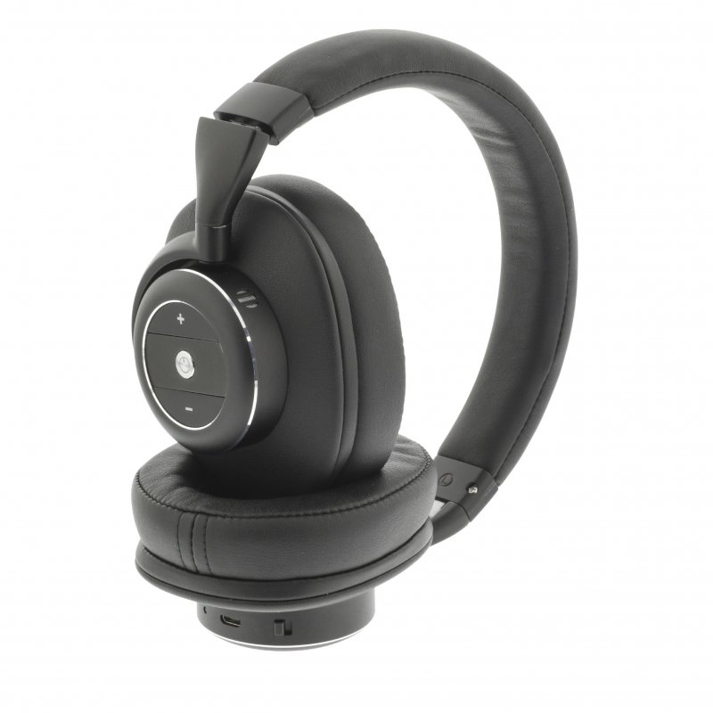 Headset Bluetooth / ANC (Active Noise Cancelling) Přes Uši Vestavěný mikrofon 1.2 m Černá/Stříbrná - obrázek č. 1