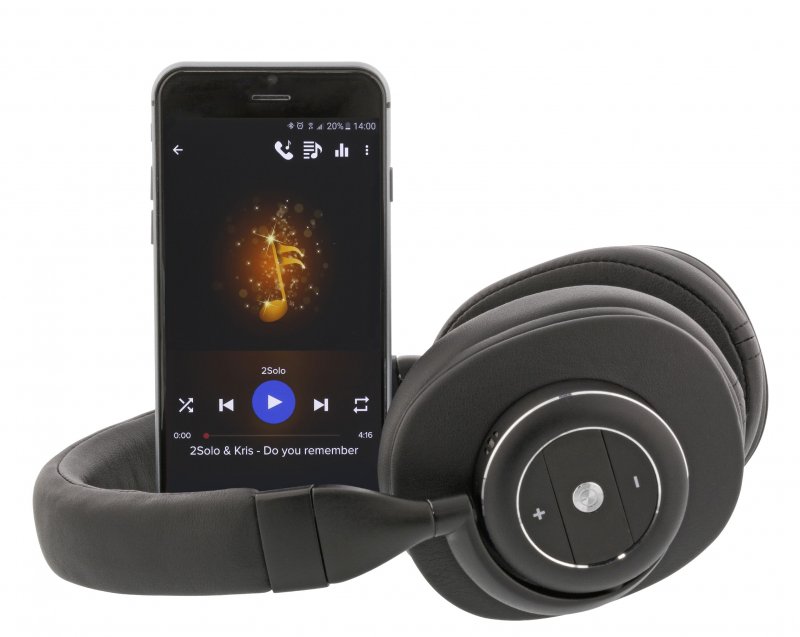 Headset Bluetooth / ANC (Active Noise Cancelling) Přes Uši Vestavěný mikrofon 1.2 m Černá/Stříbrná - obrázek č. 8