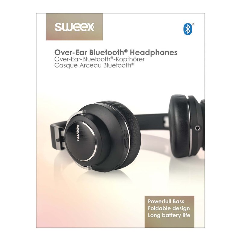 Sluchátka Přes Uši Bluetooth 1.2 m Černá - obrázek č. 4