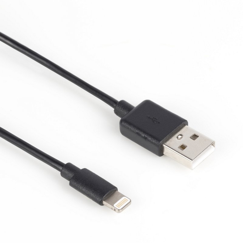 Synchronizační a Nabíjecí Kabel Apple Lightning - USB A Zástrčka 1 m Černá - obrázek č. 2