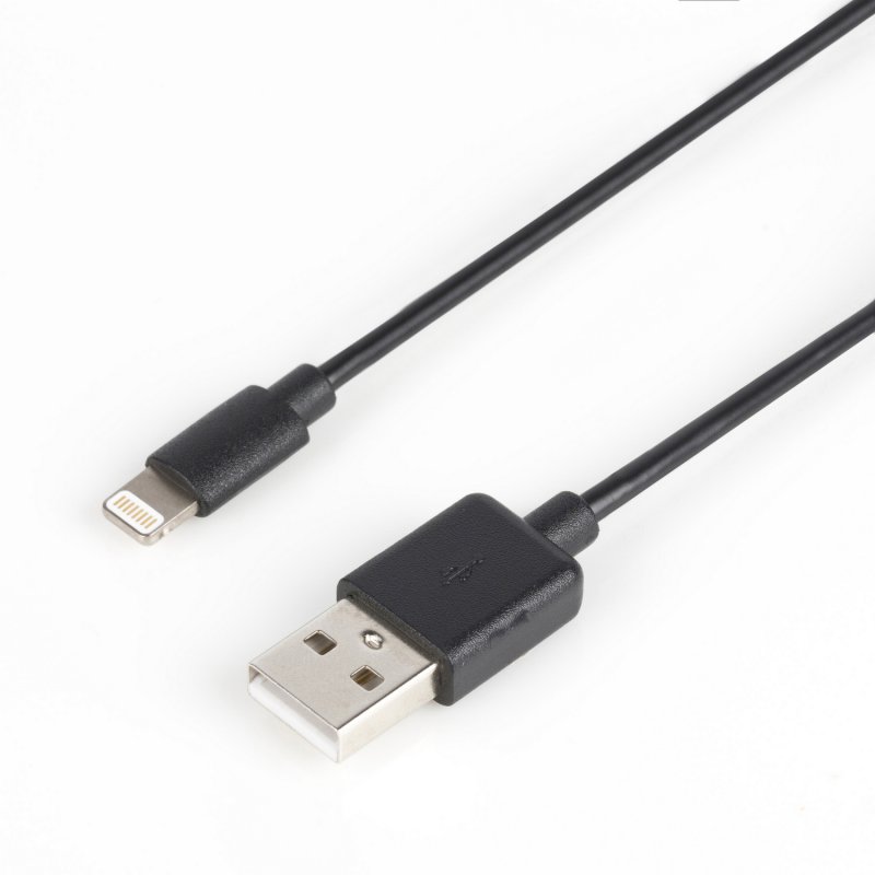 Synchronizační a Nabíjecí Kabel Apple Lightning - USB A Zástrčka 1 m Černá - obrázek č. 1