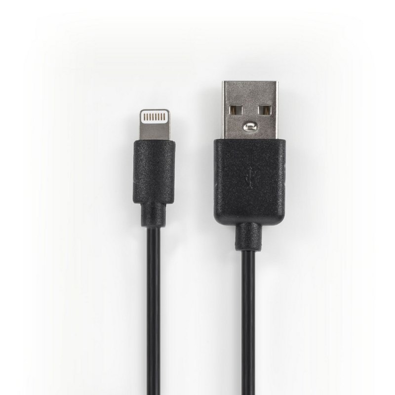 Synchronizační a Nabíjecí Kabel Apple Lightning - USB A Zástrčka 1 m Černá - obrázek č. 7