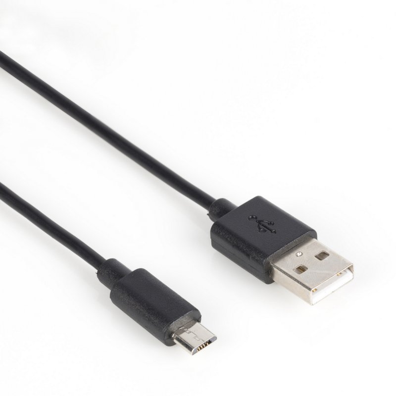 Kabel USB 2.0 USB A Zástrčka - Micro B Zástrčka 1 m Černá - obrázek č. 2