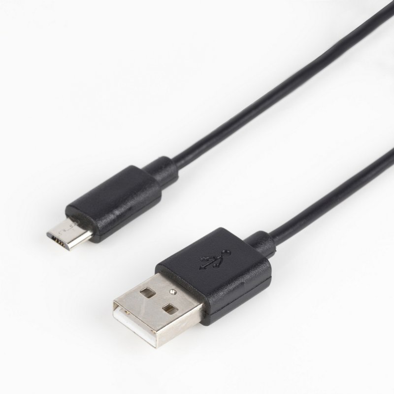 Kabel USB 2.0 USB A Zástrčka - Micro B Zástrčka 1 m Černá - obrázek č. 1