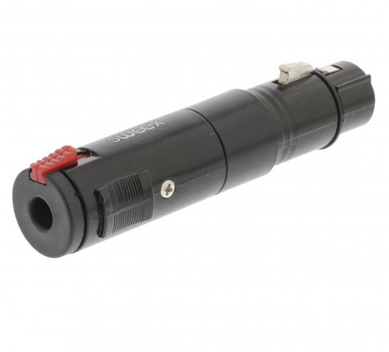 Adaptér XLR XLR 3kolíkový Zásuvka - 6.3 mm Zásuvka Černá - obrázek produktu
